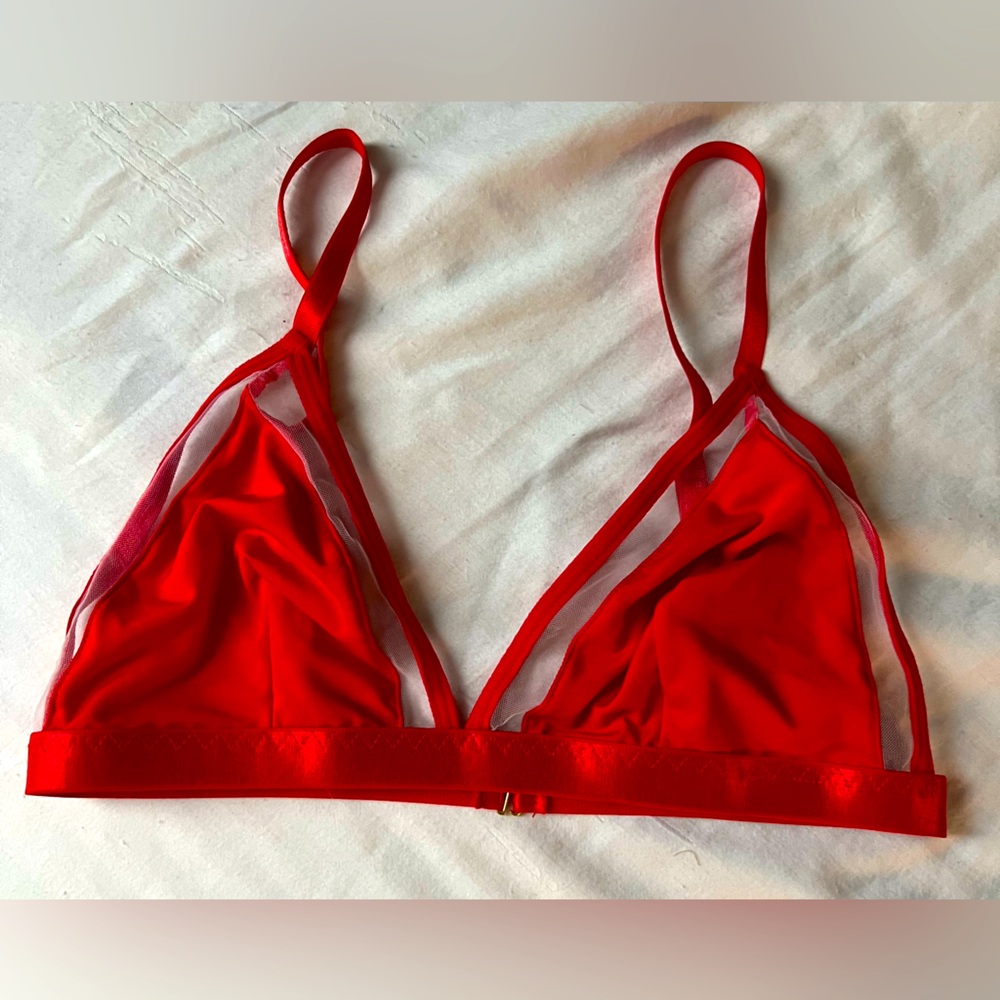 Red bralette